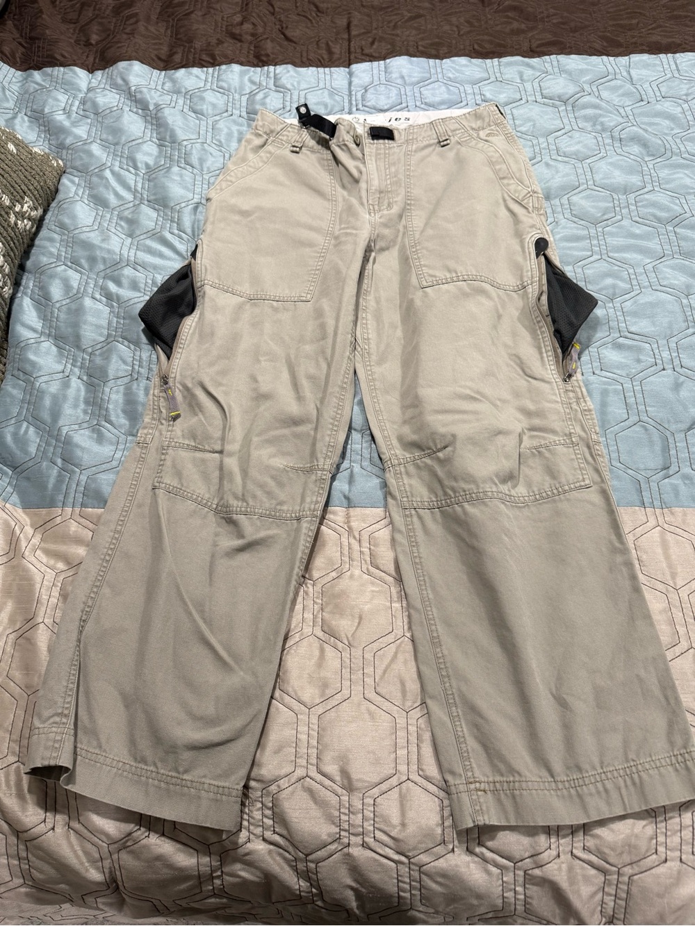 The North Face A5 Series Pants Mens 32 Canvas Outdoors Utility Hike Khaki Cotton